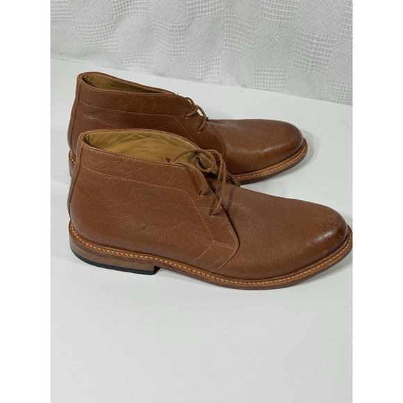 Bostonian Men\'s Soft Boot Ankle, Lace Up Tan Leather‎ Size 9 main image 4